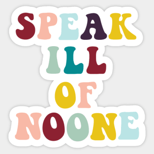 Speak Ill of No One // St Jacinta Marto of Fatima Sticker